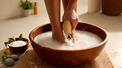 酢と塩の足湯：自宅での作り方と行うのに最適なタイミング